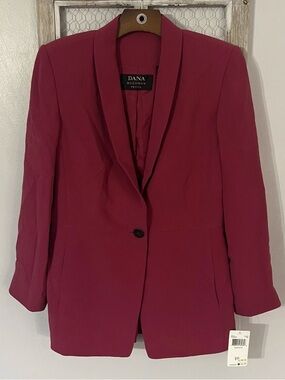 Dana Buchman Women's Pink Blazer Jacket